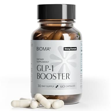 BIOMA GLP-1 Booster - Natural Appetite Control Supplement with Clinically Proven Probiotics, Prebiotics & Postbiotics - Support Weight Management & Satiety, (60 Capsules - 30 Day Supply)