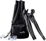 Athletico Scuba Diving Bag - XL Mesh Travel Backpack for Scuba Diving and Snorkeling Gear & Equipment - Dry Bag Holds Mask, Fins, Snorkel, and More (Black)