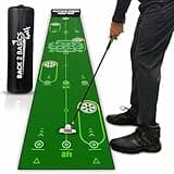 Back 2 Basics 10ft Golf Putting Mat - Premium Indoor Putting Green, Realistic Golf Putting for Training - Golf Practice Mat for Indoor/Outdoor Use, Putting Practice Mat for Golfers - Green