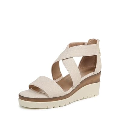 Naturalizer SOUL Women's Goodtimes Wedge Sandal Light Sand 7 W