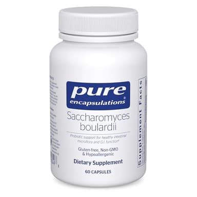 Pure Encapsulations Saccharomyces Boulardii | Natural Probiotic to Balance Intestinal Flora | 60 Capsules