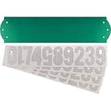Address Plaque With Numbers Set, Reflective 911 High-Visibility, 3-In.