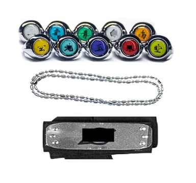 MSROLIDT Adjustable Ninja Rings and Leaf Village Ninja Headband Set cosplay Anime Akatsuki Yahiko, Fans Costume Accessories(12 Pcs)