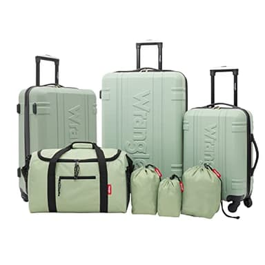 Wrangler Venture Luggage and Travel Set, Laurel, 7-Piece Set