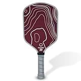 Red Aramid Kevlar® Pickleball Paddle Racket - Thermoformed and Edge Foam Injected Hybrid Shape 16mm Pickleball Paddles - USAP Approved USAPA for Pickleball Rackets (Hybrid, Aramid)