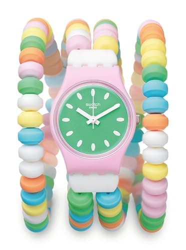 Swatch Lady Women's Watch Casual Polymer Pink Quartz Waterproof Caramelissima L