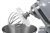 Whisk Wiper® PRO for Stand Mixers - Mix Without The Mess - The Ultimate Stand Mixer Accessory - Compatible With KitchenAid Tilt-Head Stand Mixers - 4.5qt, 5qt (Color: Clear)
