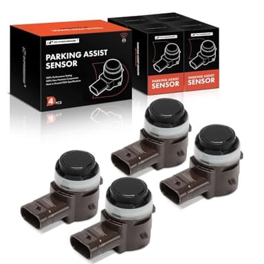 A-Premium 4-PC Front & Rear Reverse Backup Parking Assist Sensor Compatible with BMW & Mini Models - X5, 530e, 530i, 540i, 530e/530i/540i/540d xDrive, Cooper, X3, X1, X6, i3, i3s, X4, X2, i8