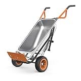 Worx WG050 8-in-1 Aerocart Garden Cart/Wheelbarrow Heavy Duty/Dolly