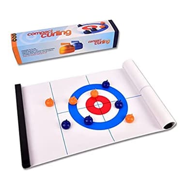 Tabletop Curling Game – Compact Curling Board Game, Tabletop Game for General Consumers (Ages 14+)
