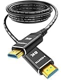 8K 4K 120HZ 50 FT HDMI Cable Fiber Optic, Highwings in-Wall CL3 Rated Long HDMI 2.1 48Gbps Ultra High Speed [8K@60Hz] Dynamic HDR/eARC/HDCP 2.2&2.3/3D, Compatible for PS5 PS4 Desktop GPUs 30&40 Series