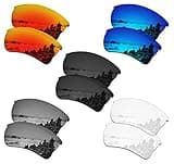 SmartVLT Set of 5 Men's Replacement Lenses for Oakley Quarter Jacket OO9200 Sunglass Combo Pack S01