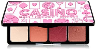 W7 Casino Blush Contour and Highlight Palette for Blushing and Contouring Needs