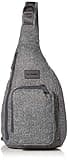 Vera Bradley Women's Recycled Lighten Up Reactive Mini Sling Backpack, Gray Heather, One Size