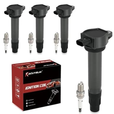 UF557 Ignition Coil Pack and Iridium Spark Plugs Set of 4 Compatible with Jeep Patriot Compass Dodge Avenger Caliber Journey Chrysler Sebring 200 2007-2016 2.4 2.0 L4,Replace#,GN10168,C1221