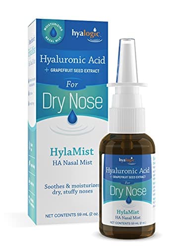 Hyalogic HylaMist HA Nasal Spray for Dry Nose Relief – Nasal Spray with Hyaluronic Acid & Grapefruit Seed Extract – for Relief & Nasal Moisturizer (2 oz)