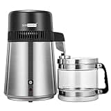 VIVOHOME Water Distiller Countertop 1.1 Gallon/4L 304 Stainless Steel Distilled Water Machine with Smart Switch Purifier Filter for Home Office