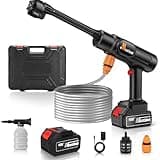 Muzisst Cordless Pressure Washer, 900PSI Portable Power Washer, hidrolavadora portatil, 20000mAh Battery Powered Pressure Washer with 6-in-1 Nozzle, Handheld Pressure Car Washer for Car/Yard/Garden