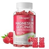 Magnesium Glycinate Gummies 1000mg Sugar Free,High Absorption Calcium Magnesium Supplement,Vegan,Non GMO,Gelatin Free,Calm Mood,Sleep,Boosts Energy Support for Adults,90 Raspberry Gummies
