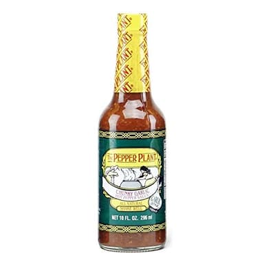 Pepper Plant Chunky Garlic Hot Pepper Sauce, 10 Oz