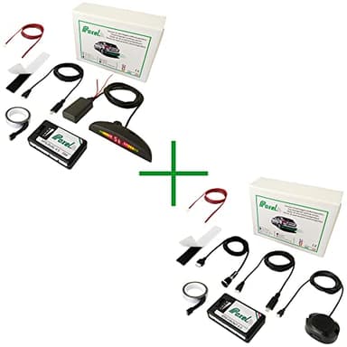 Proxel - Electromagnetic Parking Sensor, Front + Rear with Wireless Display, Without Drilling The Bumper, Universal and Original