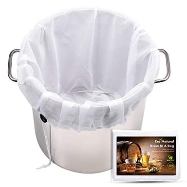 Brew Bags Reusable 3 Pack, Extra Large 26"x22" Fine Mesh Strainer Bag for Home Brewing Hops Grains Wine Beer Making Drawstring Straining Brew in a Bag