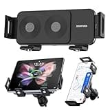 MOSHOU Wireless Car Charger Z Fold Flip Auto-Clamping Car Mount 15W Fast Charging Air Vent Car FIt for Sumsung Z Fold 6/5/4 Flip 6/5/4 iPhone 16/15/14/13/12/11/X