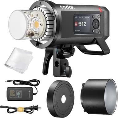 Godox AD600 Pro II AD600Pro II AD600PROII Flash, 2.4G TTL GN87 Flash Strobe, 40W Bi-Color Modeling Led, Color Screen, 16 Color Groups Indicator, Freeze Mode, 1/1 to 1/512 in 0.1 Increment Steps