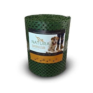 Natura PowerRun 10376807 Outdoor Artificial Grass for Dogs, Turf Grass Patch Blends in with Natural Grass, Keeps Paws and Homes Clean, 1.5 ft. x 15 ft., Green