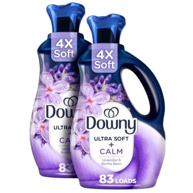 Downy Infusions CALM Liquid Fabric Softener, Soothing Lavender And Vanilla Bean, 56 Fl Oz, Fabric Conditioner For Softness And Scent