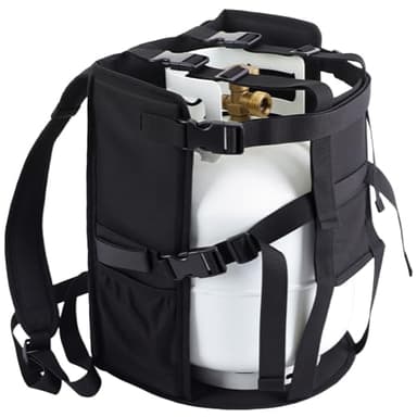 Sunnymove Propane Tank Backpack Carrier Cylinder Weed Heavy 600d Oxford Fabric with Multi-Point Buckle Safety Guard, Bag Only(5lb)