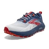 Brooks Women’s Cascadia 17 Trail Running Shoe - White/Navy/Bittersweet - 8.5 Medium