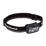 Black Diamond Spot 350 LED Headlamp, Waterproof and Dimmable Battery Powered Headlamp for Camping, Hiking, Running, Work with Red Light Headlamp Mode, Graphite