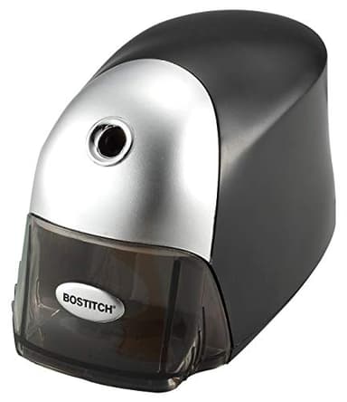 Bostitch Office QuietSharp Executive Heavy Duty Electric Pencil Sharpener for 65% Faster Sharpening and 6X Longer Cutter Life - Colored Pencil Compatible, Black