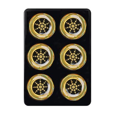 XH-carpet EMF Stickers Blocker Neutralize Shield Protection from Cell Phones cased and Electronic Devices WiFi 5G Tablets Laptops Computers Monitors (6Pcs Golden)