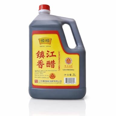 Hengshun Chinese Zhenjiang Black Vinegar, 100% Naturally Brewed, No Preservatives 恒顺 镇江香醋 - 3 Liter