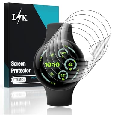 LϟK 6 Pack TPU Screen Protector for Google Pixel Watch 4 45mm (2025), Self-Healing [Upgrade Flexible Film], Anti Scratch [0 Bubble] HD Clear Touch Sensitive Film for Pixel Watch 3/2/1