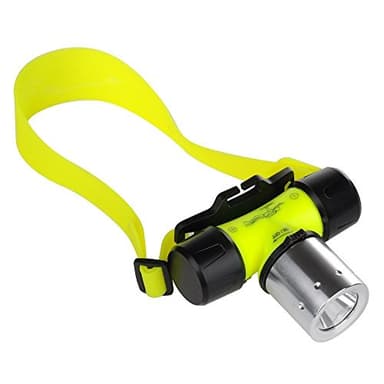 BESTSUN Diving Headlamp, 1800 High Lumen Diving Swimming Headlamp Light Waterproof Underwater Diving Head Flashlight Diver Submarine Head Torch Scuba Safety Lights (Only headlamp)