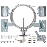 Garage Door Lock Kit, Complete Set with Spring Latch and Keyed Handle, Home Improvement Door Lock