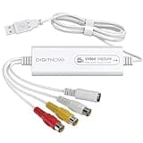 VIXLW Video Capture, VHS to Digital Converter, USB Capture Card Device, Convert VHS to Digital, for Tape Player Camcorder Camera PC TV OBS, for Mac OS, Android, WinXP/7/8/10