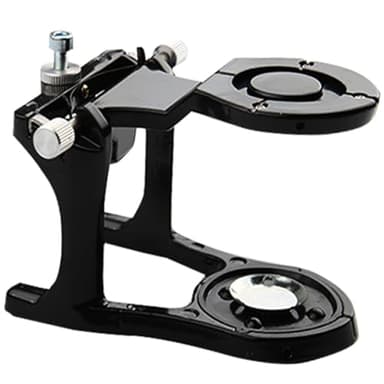 Dental Magnetic Articulator Black Adjustable Denture Articulator Dental Lab Instruments Small Size Type A Articulator for Clinic, Dentists and Student (Black)