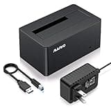 MAIWO SAS to USB 3.0 Adapter, SAS SATA Hard Drive Enclosure Reader for 2.5 3.5 Inch HDD SSD, 22TB Capacity, External Hard Drive Docking Station with 12V/2A Power, Tool Free