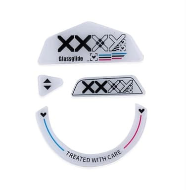 HUYUN Rounded Curved Edges Ultra Strong Glass Mouse Feet Pads Skates Compatible for Logi G502 Lightspeed Wireless Gaming Mouse(G502 Feet)