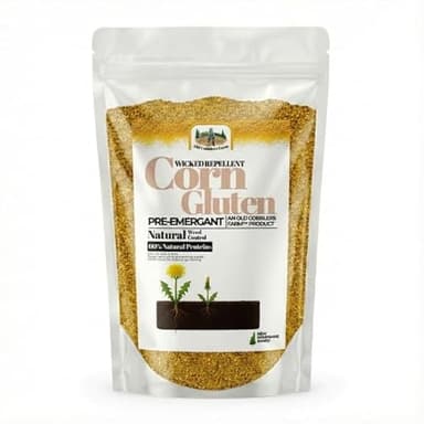 Old Cobblers Farm™ Wicked Repellent Corn Gluten - Lawn Care for Healthy Grass,Pre-emergant, Ground-Breaking Formula with Pure Corn Gluten (5/10/15/20 lbs) (5 lbs)