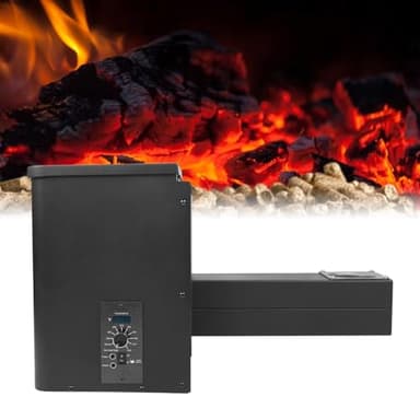 Pellet Grill Hopper, 250W 120V 180℉- 500℉ Adjustment Pellet Hopper Extension Pellet Hopper Assembly Kit Conversion Kit Digital Temperature Controller for BBQ, Bake, Roast, Braise, Grill