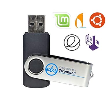 Everything But Stromboli (TM) 16GB USB 2.0 Linux Recovery Bootable Live Flash Drive (8-in-1) - Includes Ubuntu 18.04, Linux Mint, Clonezilla, Fedora, Tails, Kali and Instruction Manual