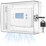 TRJ Thermostat Lock Box with Key, Large Thermostat Cover with Lock for Thermostat on Wall, AC Control Lock Box Cover with Key, Air Conditioner Lockbox Fits Thermostats 4" H x 6" W or Smaller