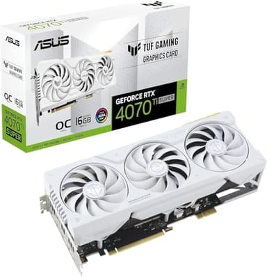 ASUS TUF Gaming GeForce RTX™ 4070 Ti Super BTF White OC Edition Gaming Graphics Card (PCIe 4.0, 16GB GDDR6X, Exclusive to BTF ATX Motherboards