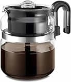 Café Brew Collection 8-Cup Glass Stovetop Percolator Coffee Pot - Borosilicate Glass Coffee Percolator - BPA Free - Dishwasher Safe - Brewing on Electric and Gas Ranges
