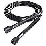 STARFIT Adjustable Lightweight Jump Rope - Tangle-Free Design for Cardio, HIIT, and Endurance Training - Durable Fitness Skipping Rope for All Levels.